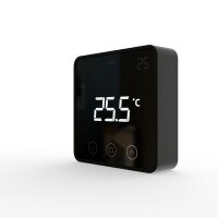 Heatit Z-Temp2 thermostat Battery Black RAL 9011