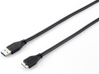 P-128397 | Equip 128397 - 1,8 m - USB A - Micro-USB B - USB 3.2 Gen 1 (3.1 Gen 1) - Männlich/Männlich - Schwarz | 128397 | Zubehör