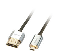 Lindy CROMO Slim High Speed HDMI to micro HDMI Cable with...