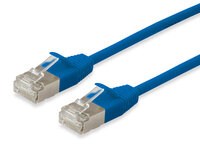 P-606133 | Equip Patchkabel Cat6A F/FTP 2xRJ45 0.50m blau Slim - Kabel - Netzwerk | 606133 | Zubehör