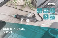 ADA-70892N | DIGITUS USB-C Dock, 5-Port | Herst. Nr. DA-70892 | Zubehör Notebook | EAN: 4016032472551 |Gratisversand | Versandkostenfrei in Österrreich