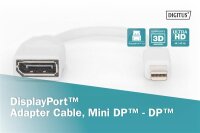 ADB-340405-001-WN | DIGITUS DisplayPort Adapterkabel, mini DP - DP | DB-340405-001-W | Zubehör | GRATISVERSAND :-) Versandkostenfrei bestellen in Österreich