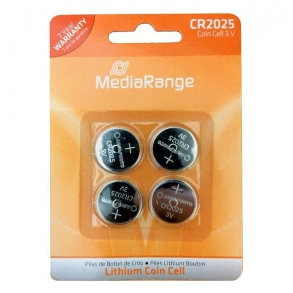 MEDIARANGE MRBAT131 - Einwegbatterie - CR2025 - Lithium - 3 V - 4 Stück(e) - Knopf/Münze