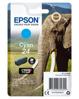 I-C13T24224012 | Epson Elephant Singlepack Cyan 24 Claria...