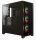 Corsair iCUE 4000X RGB - Midi Tower - PC - Kunststoff - Stahl - Gehärtetes Glas - Schwarz - ATX - Gaming