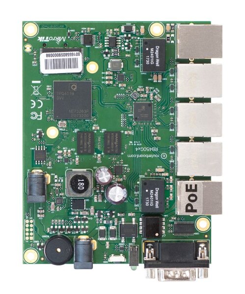 L-RB450G | MikroTik RouterBOARD 450Gx4 with four core 716MHz RB450Gx4 - Router - 1 Gbps | RB450G | Netzwerktechnik