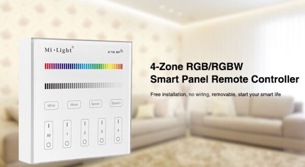 L-TLN1106 | Synergy 21 LED Fernbedienung Smart Panel RGB/RGBW 4 Zonen |  | Elektro & Installation