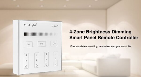 L-TLN1107 | Synergy 21 LED Fernbedienung Smart Panel single color 4 Zonen |  | Elektro & Installation