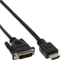 N-17659E | InLine HDMI-DVI Adapterkabel - HDMI Stecker auf DVI 18+1 Stecker - 0,5m | 17659E | Zubehör