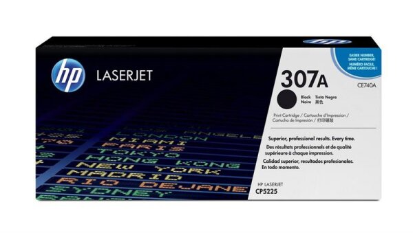 A-CE740A | HP 307A Schwarz Original LaserJet Tonerkartusche - 7000 Seiten - Schwarz - 1 Stück(e) | CE740A | Verbrauchsmaterial