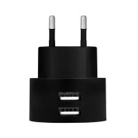 P-PA0218 | LogiLink USB Steckdosenadapter - 2x USB-Port für Fast Charging - 10,5W - Indoor - AC - 5 V - Schwarz | Herst. Nr. PA0218 | Ladegeräte | EAN: 4052792057041 |Gratisversand | Versandkostenfrei in Österrreich