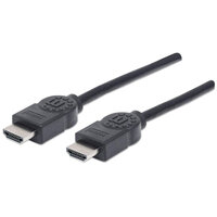 P-323239 | Manhattan High Speed HDMI-Kabel mit Ethernet-Kanal - HEC - ARC - 3D - 4K@30Hz - HDMI-Stecker auf HDMI-Stecker - geschirmt - schwarz - 5 m - 5 m - HDMI Typ A (Standard) - HDMI Typ A (Standard) - 3D - 10,2 Gbit/s - Schwarz | 323239 | Zubehör