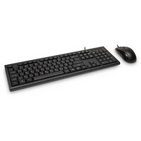 Inter-Tech Tas KM-3149R Tastatur+ Maus-Set QWERTY schwarz retail