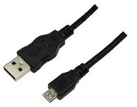 LogiLink 0.60m USB A-USB Micro B - 0,60 m - USB A - Micro-USB B - USB 2.0 - Männlich/Männlich - Schwarz
