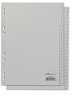 Durable 650410 - Numerischer Registerindex - Polypropylen (PP) - Grau - Porträt - A4