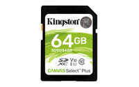Kingston Canvas Select Plus - 64 GB - SDXC - Klasse 10 - UHS-I - 100 MB/s - Class 1 (U1)