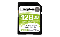 Kingston Canvas Select Plus - 128 GB - SDXC - Klasse 10 - UHS-I - 100 MB/s - 85 MB/s