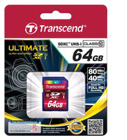 Transcend TS64GSDXC10 - 64 GB - SDXC - Klasse 10 - NAND -...