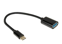 Inter-Tech 88885582 - USB C - USB A - USB 3.2 Gen 1 (3.1 Gen 1) - Schwarz
