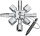 I-00 11 01 | KNIPEX 00 11 01 - Edelstahl - Edelstahl - 2 Bein(e) - 10 Kopf/Köpfe - Kreis - Halbkreis - Quadratisch - Dreieck - 5,6-7,8-9,10-11 mm | 00 11 01 | Werkzeug
