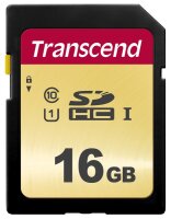 Transcend SDHC 500S         16GB Class 10 UHS-I U1 V30