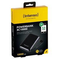 Intenso Powerbank XC10000 black +USB-A zu Type-C Kabel 10000 mAh