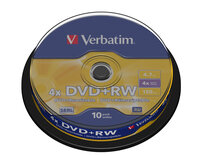 I-43488 | Verbatim DVD+RW Matt Silver - DVD+RW - 120 mm - Tortenschachtel - 10 Stück(e) - 4,7 GB | 43488 | Verbrauchsmaterial