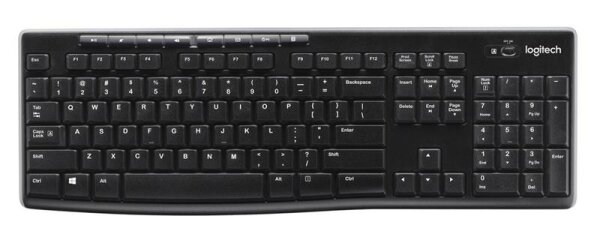 A-920-003052 | Logitech Wireless Keyboard K270 - Volle Größe (100%) - Kabellos - RF Wireless - QWERTZ - Schwarz | 920-003052 | PC Komponenten