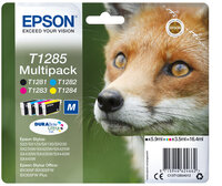 I-C13T12854012 | Epson Fox Multipack 4 Farben T1285 - DURABrite Ultra Ink - 5,9 ml - 3,5 ml - 1 Stück(e) - Multipack | C13T12854012 | Verbrauchsmaterial