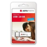 I-10324 | AgfaPhoto USB Flash Drive 2.0 - 16GB - 16 GB - USB Typ-A - 2.0 - Kappe - Silber | 10324 | Verbrauchsmaterial