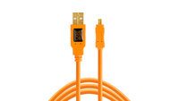 Tether Tools CU8015-ORG - 4,6 m - USB A - Mini-USB B - USB 2.0 - Orange