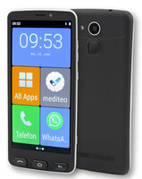I-2286 | Olympia Neo schwarz - 14 cm (5.5 Zoll) - 2 GB - 16 GB - 8 MP - Android 10.0 - Schwarz - Silber | 2286 | Telekommunikation