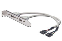 P-AK-300301-002-E | DIGITUS USB-Slotblechkabel | AK-300301-002-E | Zubehör