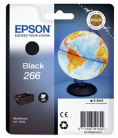 P-C13T26614010 | Epson Globe Singlepack Black 266 ink cartridge - Tinte auf Pigmentbasis - 5,8 ml - 250 Seiten - 1 Stück(e) | C13T26614010 | Verbrauchsmaterial