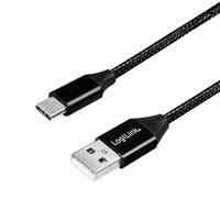 P-CU0140 | LogiLink CU0140 - 1 m - USB C - USB A - USB 2.0 - 480 Mbit/s - Schwarz | CU0140 | Zubehör
