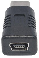 P-354677 | Manhattan USB-C auf USB Mini-B-Adapter - Typ C-Stecker auf Mini B-Buchse - USB 2.0 - 480 Mbit/s - schwarz - USB C - USB Mini-B - Schwarz | Herst. Nr. 354677 | Kabel / Adapter | EAN: 766623354677 |Gratisversand | Versandkostenfrei in Österrreich