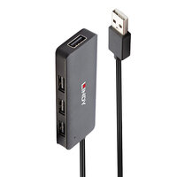 P-42986 | Lindy 4 Port USB 2.0 Hub Zum Anschluss von 4...