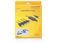 Delock USB 2.0 > 4 x Serial Adapter - Serieller Adapter - USB