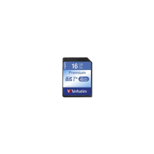 Verbatim Premium - 16 GB - SDHC - Klasse 10 - 10 MB/s - 10 MB/s