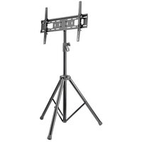 Manhattan Universal TV-Ständer mit Stativbeinen - Komfortabel transportierbar - geeignet für Bildschirme von 37 bis 70* und bis zu 35 kg - schwenk- - neig- und höhenverstellbar - schwarz - 35 kg - 94 cm (37 Zoll) - 177,8 cm (70 Zoll) - 600 x 400 mm - Hö
