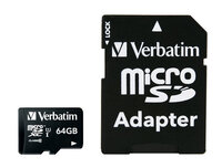 Verbatim Premium - 64 GB - MicroSDXC - Klasse 10 - 70 MB/s - Schwarz