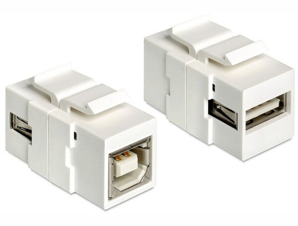 V-86320 | Delock 86320 - Weiß - USB 2.0 A - USB2.0 B - 16,8 mm - 34,4 mm - 22,3 mm | 86320 |Zubehör