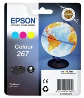 Y-C13T26704010 | Epson Globe Singlepack Colour 267 ink cartridge - Tinte auf Pigmentbasis - 6,7 ml - 200 Seiten - 1 Stück(e) | C13T26704010 | Verbrauchsmaterial