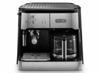 De’Longhi BCO421.S. Produkttyp: Kombi-Kaffeemaschine, Behälter für gebrühten Kaffee: Tasse, Karaffe. Leistung: 1750 W. Produktfarbe: Schwarz, Metallisch