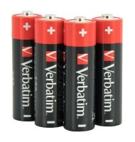 1x4 Verbatim Alkaline Batterie Mignon AA LR6              49921