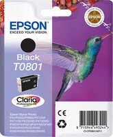 Epson Hummingbird Singlepack Black T0801 Claria Photographic Ink - Tinte auf Pigmentbasis - 7,4 ml - 1 Stück(e)