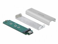 V-42634 | Delock 42634 - SSD-Gehäuse - M.2 - M.2 - 10 Gbit/s - USB Konnektivität - Silber | 42634 |PC Komponenten
