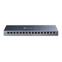 TP-LINK TL-SG116 Unmanaged L2 Gigabit Ethernet (10/100/1000) Schwarz Netzwerk-Switch