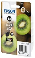 Y-C13T02F14010 | Epson Kiwi Singlepack Photo Black 202 Claria Premium Ink - Standardertrag - Tinte auf Farbstoffbasis - 4,1 ml - 400 Seiten - 1 Stück(e) | C13T02F14010 | Tintenpatronen |