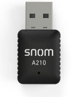 Snom A210 - Kabellos - USB - WLAN - Wi-Fi 5 (802.11ac) - 433 Mbit/s - Schwarz